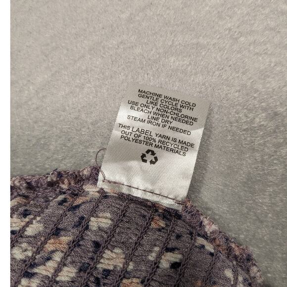 Pink Rose Tank Women's Small Purple Floral Halter Summer Boho EUC - Picture 8 of 9